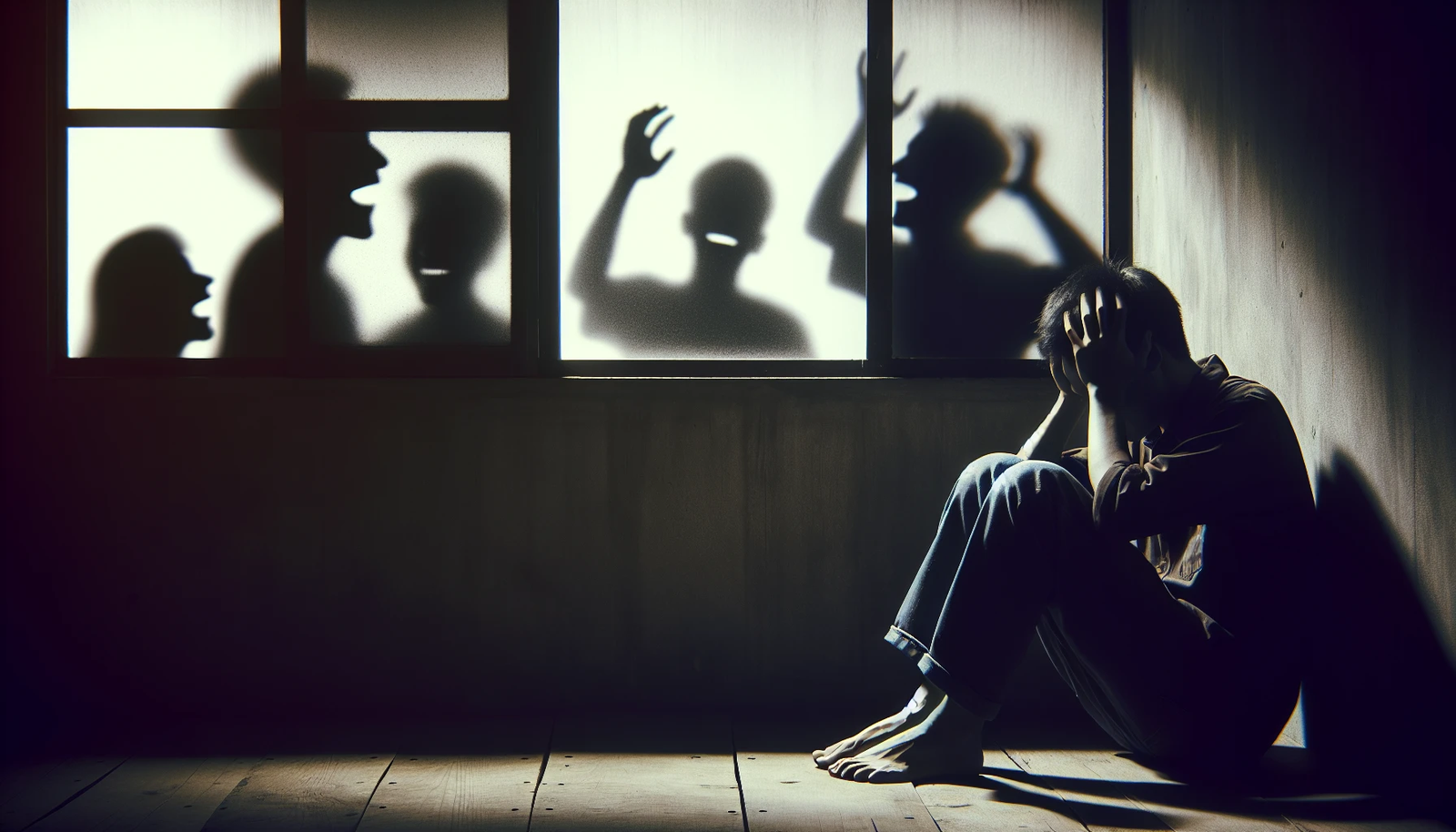 Illustration of a person feeling isolated and distressed due to untreated hearing loss